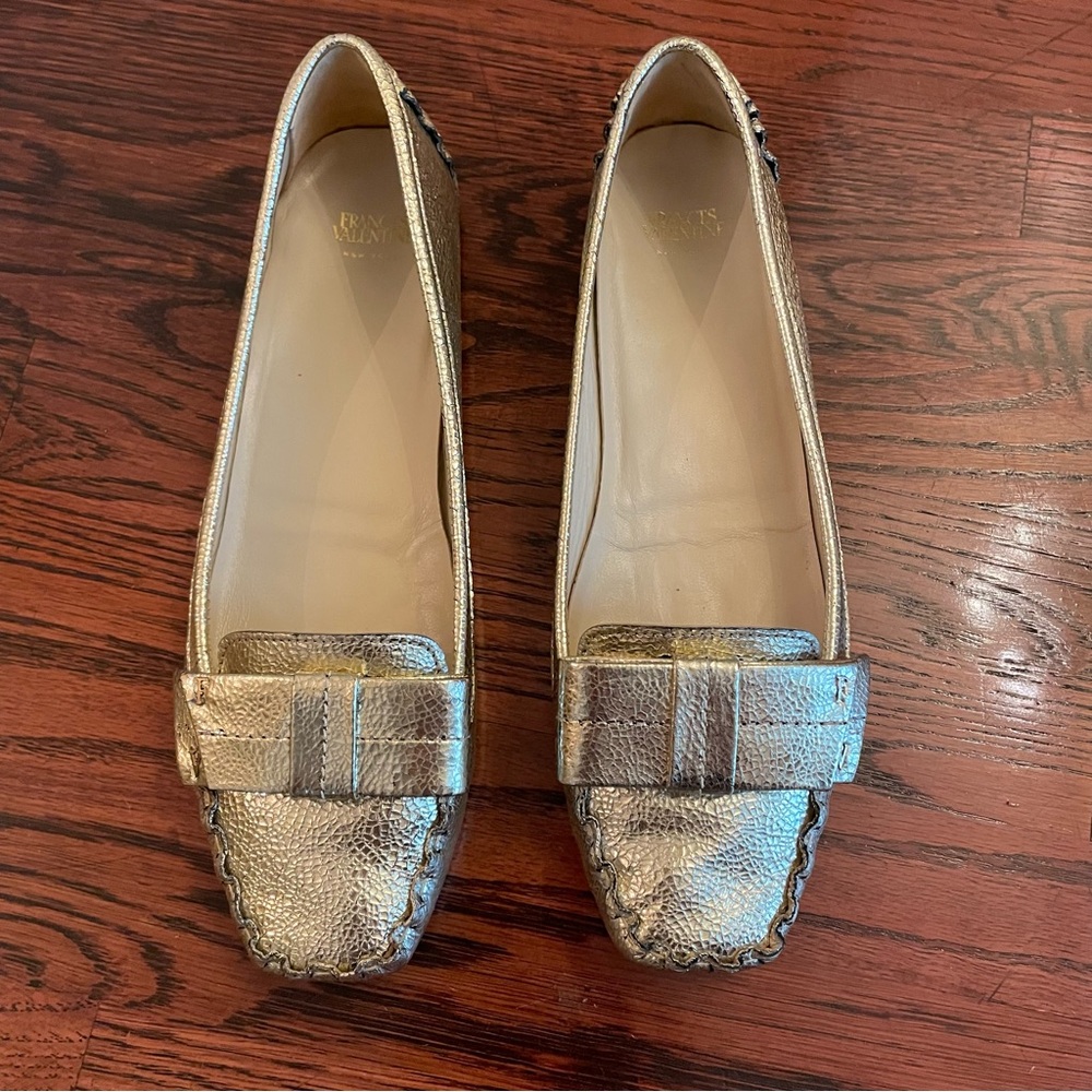 Frances Valentine Gold Shoes - Picture 9 of 11